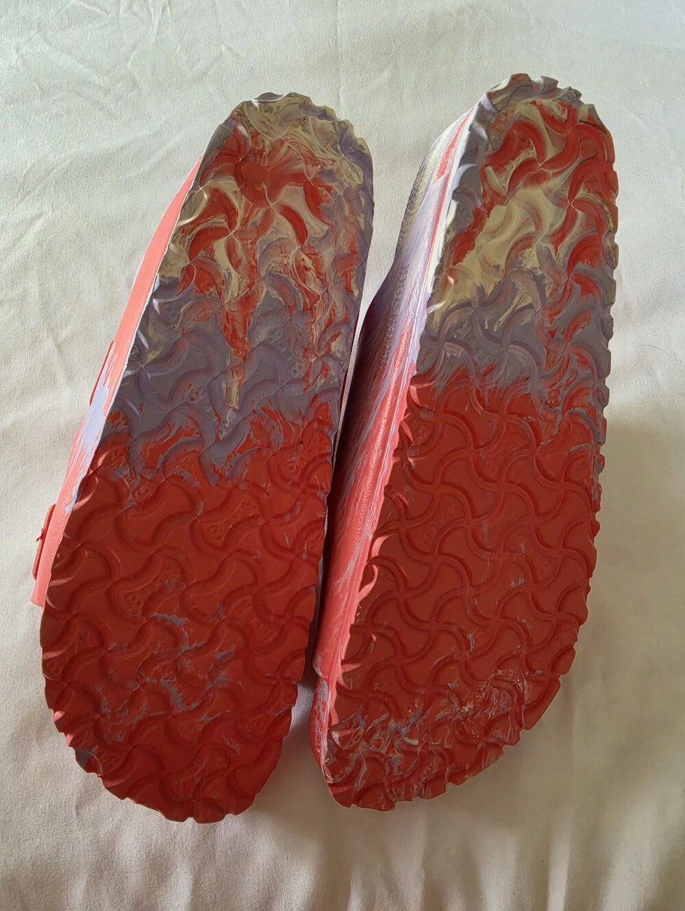 Birkenstock Arizona Essentials EVA Sandals Size 41 Medium/Narrow Coral Purple - Picture 2 of 5